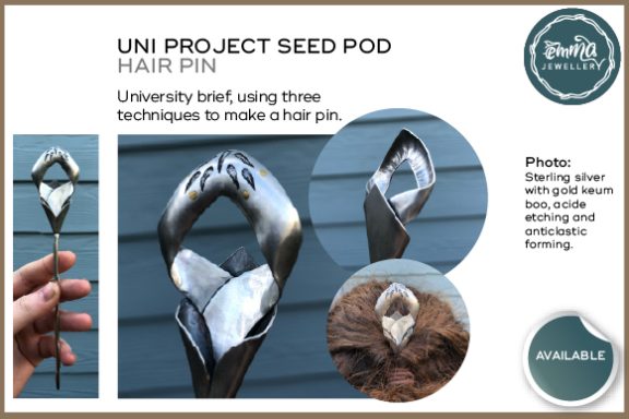 Seed Pod Hair Pin